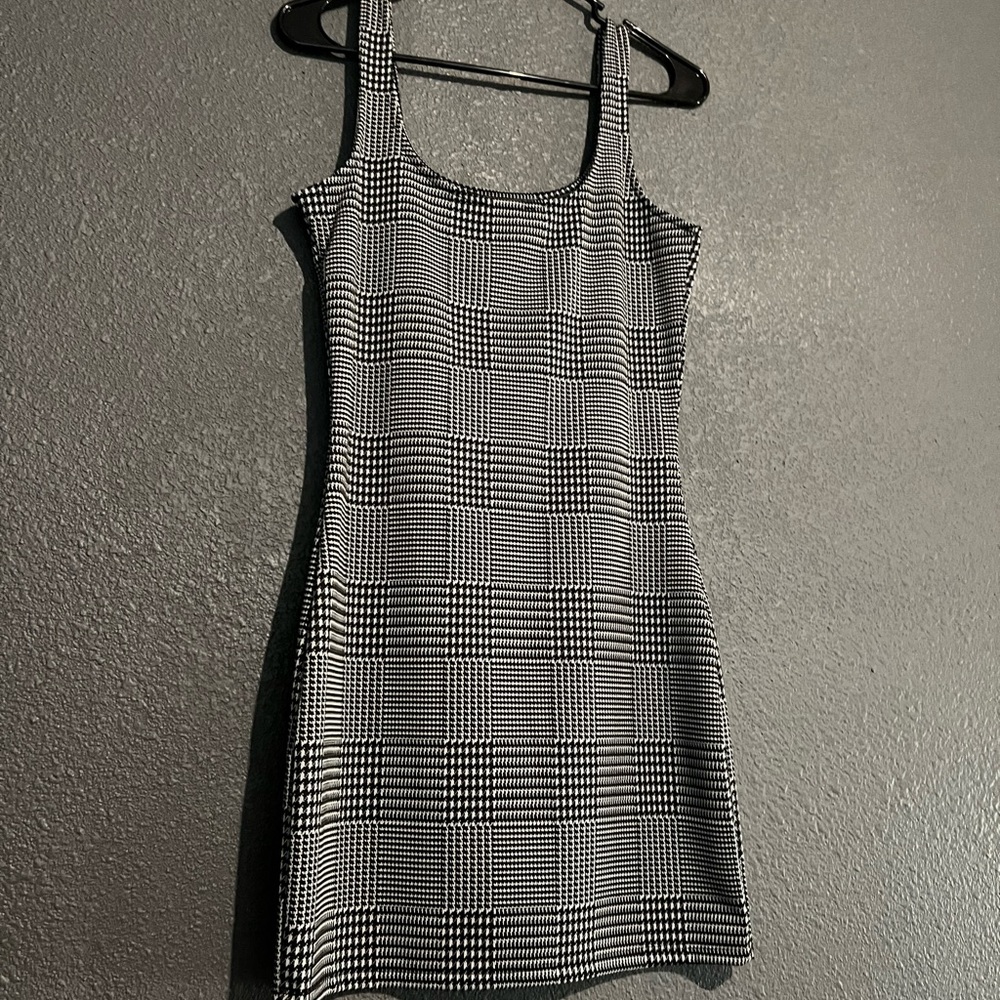 Plaid mini dress